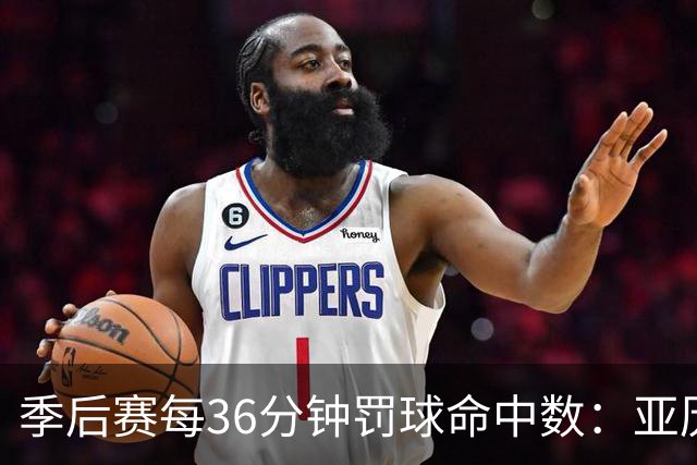 季后赛每36分钟罚球命中数：亚历山大领跑