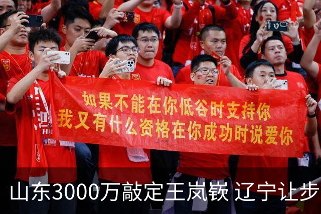 山东3000万敲定王岚嵚 辽宁让步化解450万分歧