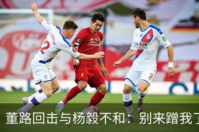 董路回击与杨毅不和：别来蹭我了